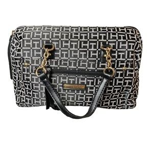 Tommy Hilfiger black and gray purse